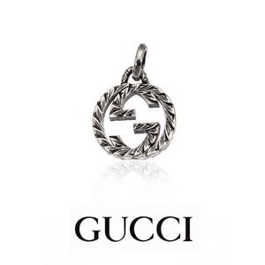 New Authentic Gucci Interlocking GG Charm Pendant